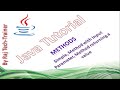 Java for Test Engineers : Methods (simple, with input parameters, method returning) : Part8