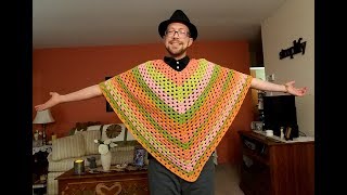 Easy Crocheted Poncho Tutorial!