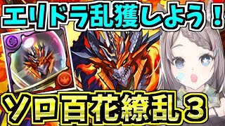 【エリドラ乱獲】エリスドラゴンの希石集め！ミストバーン×ブラックバード！ソロ百花繚乱３周回編成！極限降臨ラッシュ！【パズドラ】