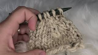 Centre Double Decrease Knit Stitch Beginner's Tutorial