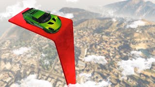 IMPOSSIBLE VERTICAL RAMP FROM HEAVEN! (GTA 5 Funny Moments)