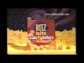 ritz bits sandwiches with peanut butter and cheese commercial 1998