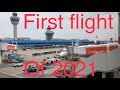 First Flight of 2021 - Austrian Airlines - Embraer 195 - Amsterdam Schiphol to Vienna Airport