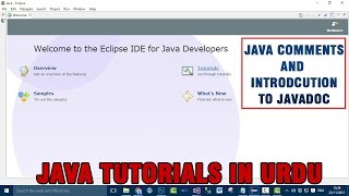 Java Tutorial In Urdu/Hindi - Java Comments And Javadoc