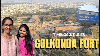 Golkonda Fort Hyderabad | My first Visit | Latest Timings and Rules #travel #dailyvlog