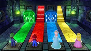 Mario Party 10 MiniGames - Mario Vs Luigi Vs Rosalina Vs Peach (Master Cpu)