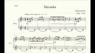 Mazurka - Isak Berkovich - Piano Repertoire 2