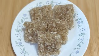 How to make coconut burfi with less ingredients ll kobbari lauzu ll simple burfi #burfi #coconut