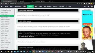 Learning Python with w3schools | Part 1