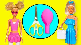 Awesome No Sew Barbie Outfits || You Only Need Balloons