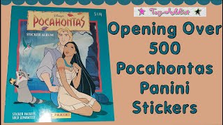 Panini Disney Pocahontas Sticker Book Opening 500 Stickers ~ Almost Filling The Book ~ Toy-Addict