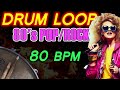 [FREE] 80s Drum Loop Free (80 bpm) | Drums for 80's Pop & Ballad (Loops for 10 Minutes)