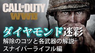 CoDWWII | ダイヤモンド迷彩解除のコツと各武器の解説（スナイパーライフル編） | EAA