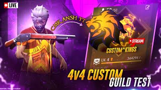 FREE GUILD TEST TOP 1 LIVE STREAM ON CMK ANSH YT😎#shorts#shortslive#Youtubers#live#freefire