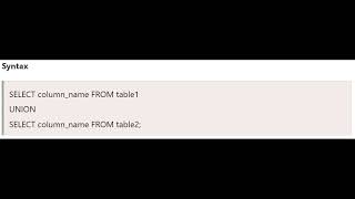 SQL Set-Operators|SQL|ETL|SQL Set Operations|