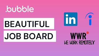 Build a Beautiful Job Board with NoCode (Bubble.io) - Full Tutorial