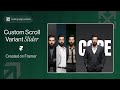 How to Create a Smooth Scroll Slider Animation in @Framer