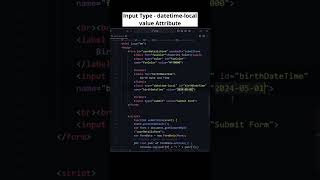 HTML Input type datetime-local with Value Attribute: Full Tutorial! #htmlform #codewithmayur