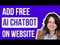 How To Add AI Chatbot To Website | AI chatbot on Wordpress | Free