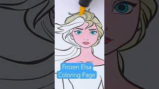 Ice Queen Energy 💙❄️ #coloring #art #frozen #elsa #coloringbook #drawing #artmarkers