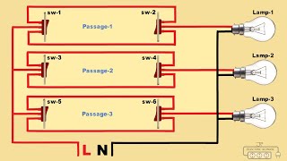 corridor hallway wiring diagram