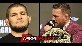 Conor McGregor Challenges Khabib on Imprisoned Russian Oligarch Magomedov  (UFC 229)
