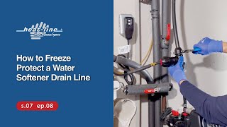 How to Prevent a Water Softener Drain Line from Freezing Outside with Retro-Line Mini