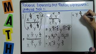 TAGALOG: Rational Exponents and Radical Expressions, Learning Task 3, Part1 #TeacherA