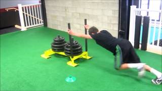 SPU Athlete File - Ryan Weisgerber, Sled Push, 400lb