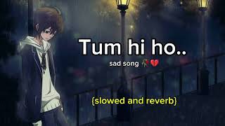 (Sad song) Tum hi ho l Solve Ninja Hub l slowed and reverb l feel this Song