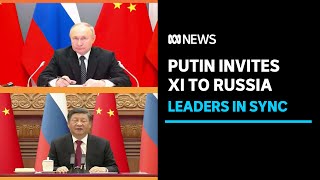 Vladimir Putin invites Xi Jinping to Russia as drones strike Ukraine | ABC News