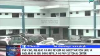 PNP-CIDG, pinakakasuhan ang 2 opisyal ng custodial center kaugnay sa paglabas ni Revilla sa kulungan