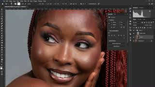 Step by step process on how to retouch Dark Skin