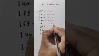 Unit Conversion || Length Measurement Unit || #shorts