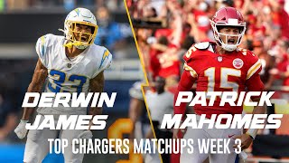Top Chargers Matchups to Watch vs. Chiefs | LA Chargers