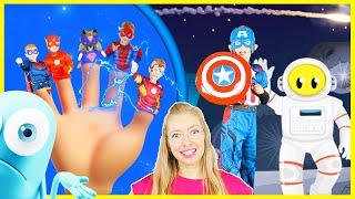 SuperHero Finger Family Song | Finger Family Kids song with SuperHeroes | Kids Songs