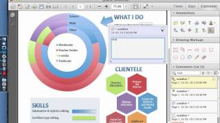 Basic proofreading markup for PDFs using Acrobat Reader XI