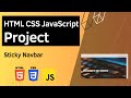 HTML CSS JavaScript Project - Sticky Navbar