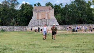 Happy New Year with a yodel from Chichén Itza's Mayan Grand Ball Court Yucatan Mexico: Dr Tubacksack