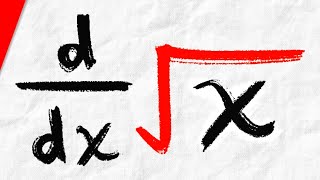 Derivative of sqrt(x) with Power Rule | Calculus 1 Exercises
