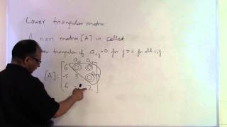 Chapter 04.01: Lesson: What is a lower triangular matrix?