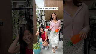 Forgot glasses gone wrong😨 #sister #sisters #sistergoals #funny #funnyvideo #comedy #relatable #fun