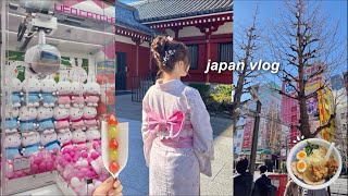 JAPAN VLOG | kimonos in asakusa, shibuya crossing, exploring akihabara , teamLab, samoyed cafe