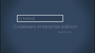 Codewars Java enterprise edition: up and down