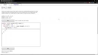 Array-2 (pre4) Java Tutorial || codingbat.com