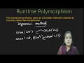 runtime polymorphism in java | dynamic method dispatch in java