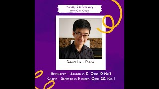Monday Lunchtimes Daniel Liu - Piano