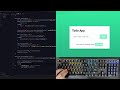 ASMR Programming - Todo List App with Javascript - No Talking