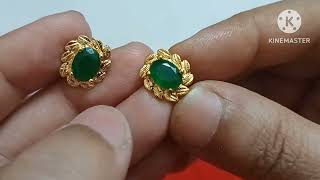 Gold replica screwback earrings/New arrivals/ most Requested video. To order WhatsApp 8309009675.