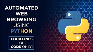 Automate Web using Python | 4 lines of code | Web Search